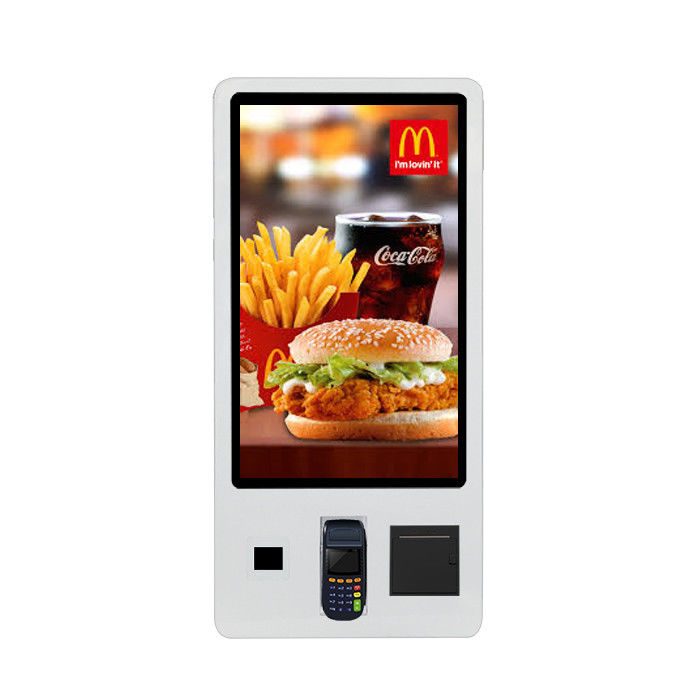 32 Inch Restaurant Digital Signage Capacitive Touch Screen Payment Machine