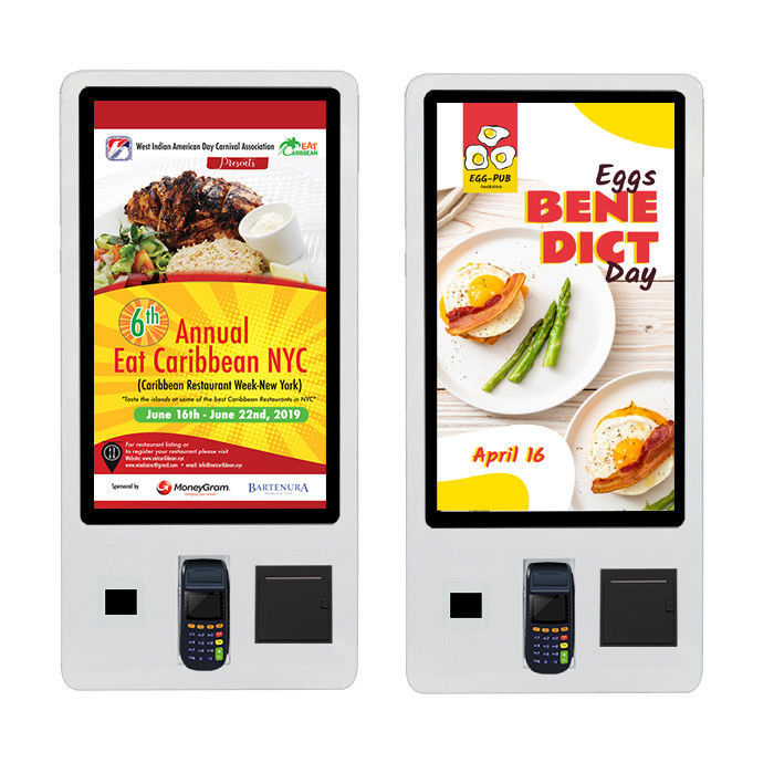 Smart Restaurant Digital Signage Touch Screen Window Android System