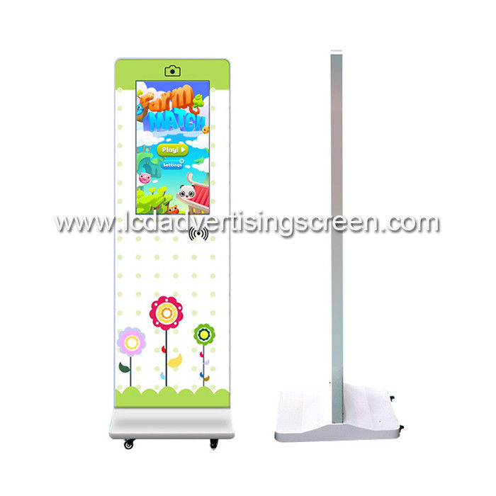 21.5" Logo Printing Kindergarten LCD Touch Screen Kiosk Display with NFC and Wheels