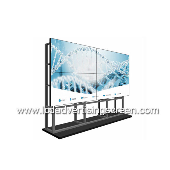 5.5mm Bezel Size 46 Inch Lcd Video Wall With Aluminum Floor Stand Bracket