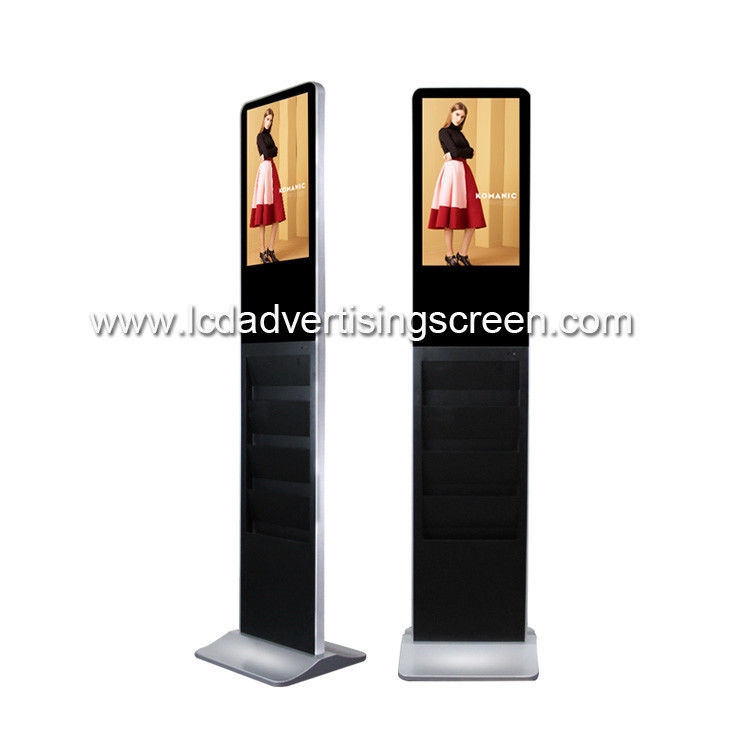 Android Wifi Lcd Advertising Screen Digital Book Holder 300 Cd/M2 Brightness