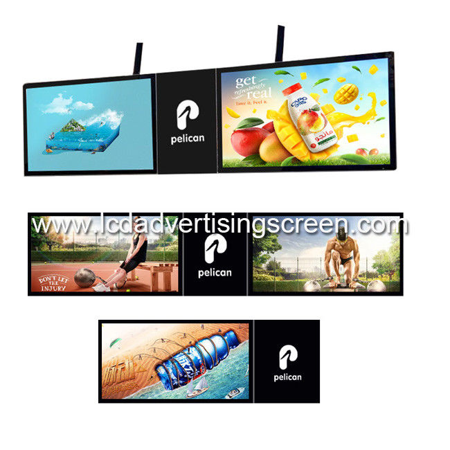 43inch Lcd Advertising Double Screen With Ceiling Mount Type Android Version With Tv Signal