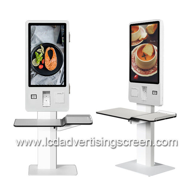 32" Interactive Capacitive Touch Self Service Kiosk For Restaurant