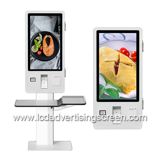 32" Interactive Capacitive Touch Self Service Kiosk For Restaurant